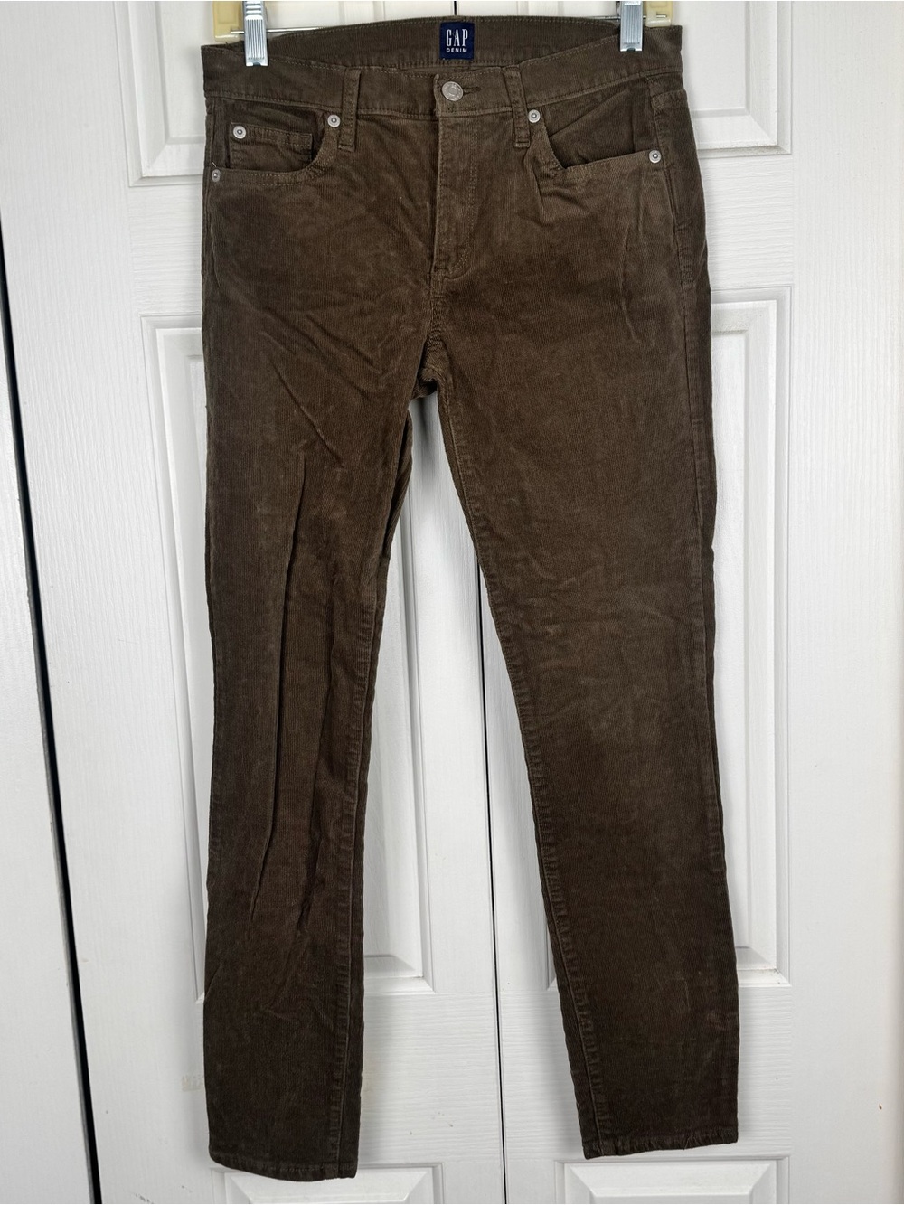 GAP Women's Green Corduroy Slim Pants